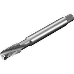 Sandvik Coromant - 3 Flute 6HX Spiral Flute Tap - Powdered Metal High Speed Steel, AlCrN Finish - Top Tool & Supply