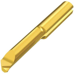 Iscar - 6.8mm Min Bore Diam, 0.6mm Max Bore Depth, 7mm Shank Diam, Chamfering & Corner Radius Boring Bar - 0.006" Corner Radius, Right Hand Cut, Solid Carbide, TiAlN Finish - Exact Industrial Supply