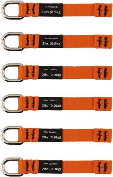 Ergodyne - 4-1/2" Tool Tether - Sealing Tape Connection, 5" Extended Length, Orange - Top Tool & Supply