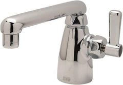 Zurn - Swing Spout/Nozzle, Two Handle, Chrome Plated Single Hole Mount, Laboratory Faucet - Lever Handle - Top Tool & Supply