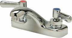 Zurn - Integral, Two Handle, Chrome Plated Deck Mount, Laundry Faucet - Lever Handle - Top Tool & Supply