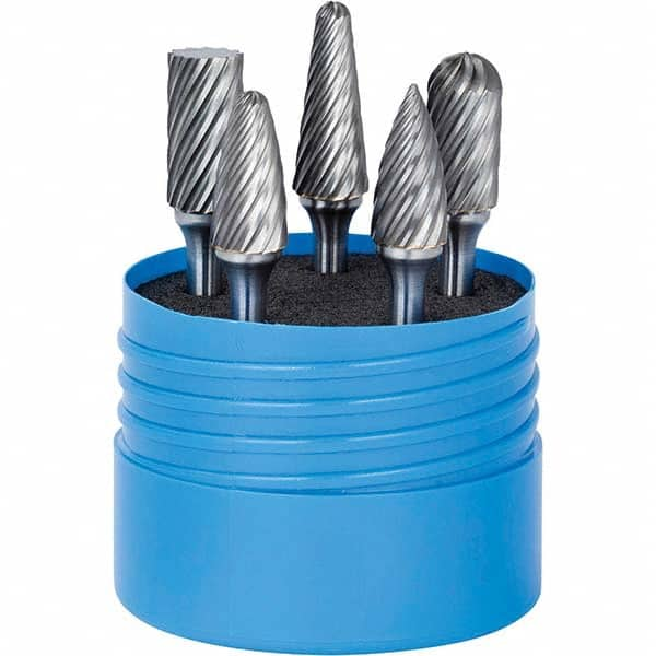 SGS Pro - Burr Sets Head Shape: Ball Nose Cone; Ball Nose Cylinder; Ball Nose Tree; Cylinder w/Endcut; Pointed Tree Tooth Style: Double Cut - Top Tool & Supply