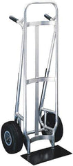 Valley Craft - 600 Lb Capacity 51" OAH Hand Truck - Dual Loop Handle, Aluminum, Pneumatic Wheels - Top Tool & Supply