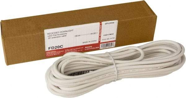 Philips - Light Fixture Extension Cable - For Use with FDL Flat Down Lights - Top Tool & Supply