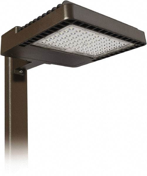 Philips - 150 Watt LED Area Light - Clear Glass Lens, Mogul Base, Pole Mount, 120 to 277 Volts, IP66 Ingress Protection, 19.4" Long x 4.3" High x 13.6" Wide - Top Tool & Supply