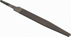 PFERD - 4" Long, Smooth Cut, Flat American-Pattern File - Single, Double Cut, 0.09" Overall Thickness, Tang - Top Tool & Supply