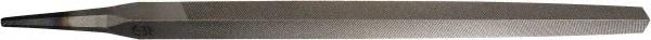 PFERD - 8" Long, Smooth Cut, Triangle American-Pattern File - Double Cut, 0.63" Overall Thickness, Tang - Top Tool & Supply