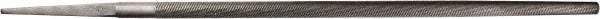 PFERD - 6" Long, Second Cut, Round American-Pattern File - Single Cut, 0.22" Overall Thickness, Tang - Top Tool & Supply