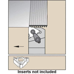 Kennametal - External Thread, Right Hand Cut, 32mm Shank Width x 32mm Shank Height Indexable Threading Toolholder - 170mm OAL, LT 16ER Insert Compatibility, LSAS Toolholder, Series LT Threading - Top Tool & Supply