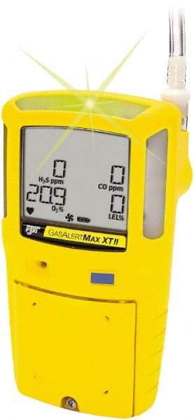 BW Technologies by Honeywell - Visual, Vibration & Audible Alarm, LCD Display, Single Gas Detector - Monitors Hydrogen Sulfide, -20 to 50°C Working Temp - Top Tool & Supply