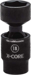 GearWrench - 3/8" Drive 22mm Standard Universal Impact Socket - 6 Points, 2-13/66" OAL - Top Tool & Supply