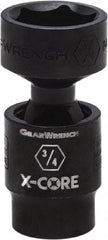 GearWrench - 3/8" Drive 3/4" Standard Universal Impact Socket - 6 Points, 2-13/66" OAL - Top Tool & Supply