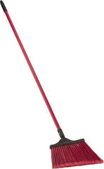 O-Cedar - 13" Wide, Green Synthetic Bristles, 48" Fiberglass Handle, Angled Broom - Flagged - Top Tool & Supply