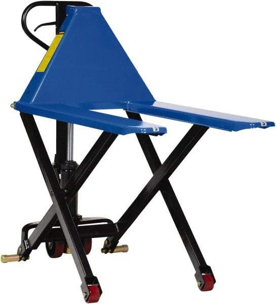 Vestil - 3,000 Lb Capacity, 31-1/2" Lift Portable Tote Lifter - 3-1/2" Min Lift Height, 43" Fork Length x 6-1/2" Fork Width, 27" Overall Width - Top Tool & Supply