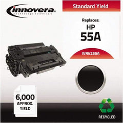 innovera - Black Toner Cartridge - Use with HP LaserJet P3010, P3015, P3015D, P3015DN, P3015X, P3016 - Top Tool & Supply