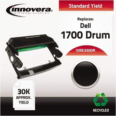 innovera - Black Drum - Use with Dell 1700, 1700N, 1710, 1710N, IBM, Lexmark E320, E322, E322N - Top Tool & Supply