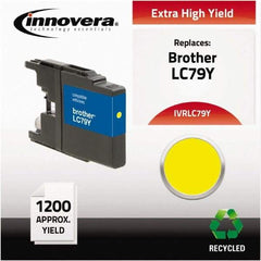 innovera - Yellow Inkjet Printer Cartridge - Use with Brother MFC-J6510DW, MFC-J6710DW, MFC-J6910DW, MFC-J825DW, MFC-J835DW - Top Tool & Supply