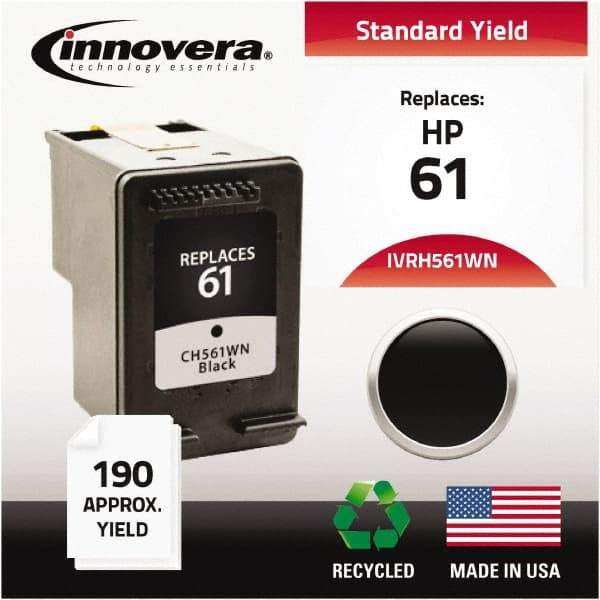 innovera - Black Inkjet Printer Cartridge - Use with HP Deskjet 1000, 1050, 1055, 2050, 3000, 3050, 3050A, 3052A, 3054A - Top Tool & Supply