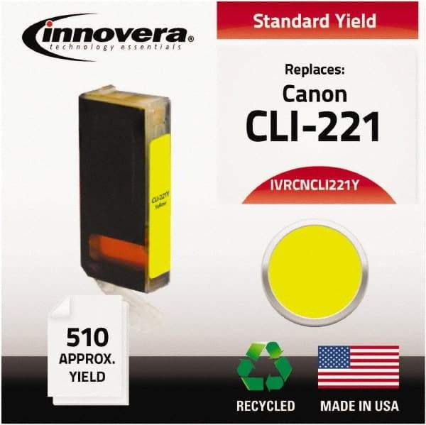 innovera - Yellow Inkjet Printer Cartridge - Use with Canon PIXMA iP3600, iP4600, iP4700, MP560, MP620, MP640, MP980, MP990, MX860, MX870 - Top Tool & Supply