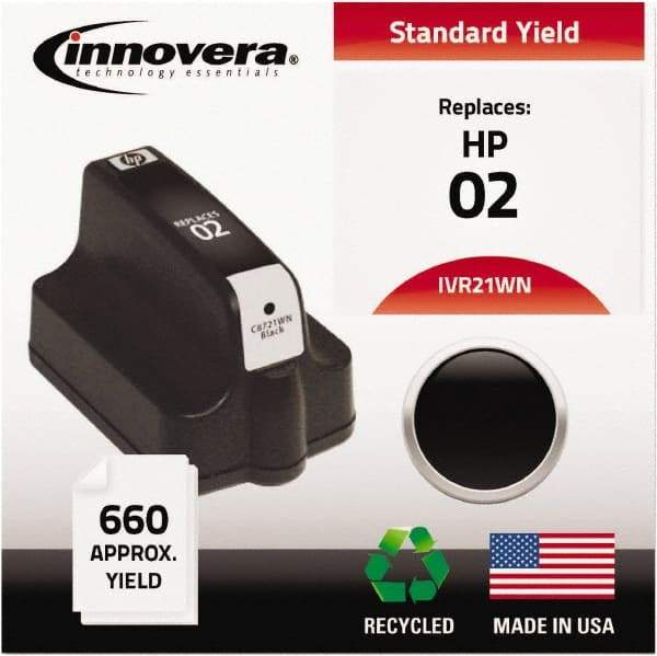 innovera - Black Inkjet Printer Cartridge - Use with HP Photosmart C5180, C6180, C7180, D6160, D7145, D7155, D7160, D7345, D7355, D7360, 3110, 3210, 3310, 8250 - Top Tool & Supply