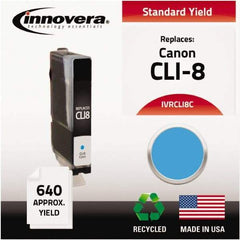 innovera - Cyan Inkjet Printer Cartridge - Use with Canon PIXMA iP3300, iP3500, iP4200, iP4300, iP4500, iP5200, MP500, MP510, MP520, MP530, MP600, MP610, MP800, MP810, MP830, MP950, MP960, MP970, MX700, MX850 - Top Tool & Supply