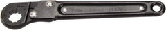 Proto - 11mm, Black Finish, Ratcheting Flare Nut Wrench - 12 Points, 5.437" OAL, Steel, Single End Head - Top Tool & Supply