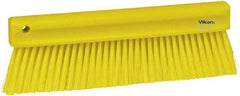 Vikan - Polyester Counter Brush - 2" Bristle Length, 11" Long x 1-1/4" Wide Head, Yellow - Top Tool & Supply