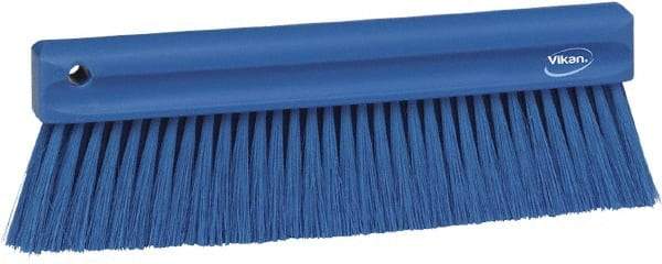 Vikan - Polyester Counter Brush - 2" Bristle Length, 11" Long x 1-1/4" Wide Head, Blue - Top Tool & Supply