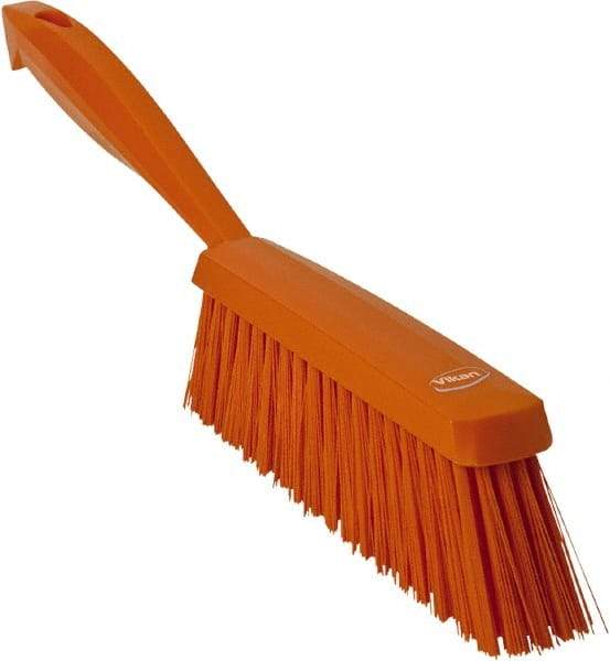 Vikan - 14" OAL, Polyester Staple Set Bench Brush - 2" Bristle Length, 6-3/8" Long Head, Orange - Top Tool & Supply