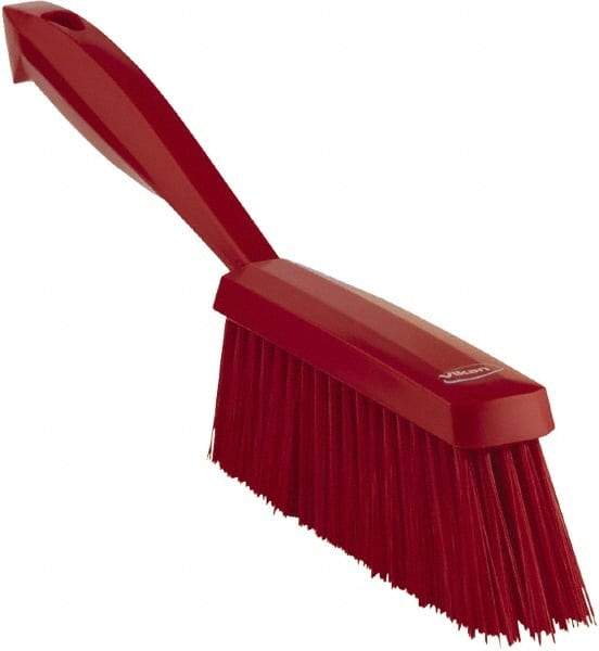 Vikan - 14" OAL, Polyester Staple Set Bench Brush - 2" Bristle Length, 6-3/8" Long Head, Red - Top Tool & Supply