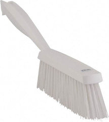 Vikan - 14" OAL, Polyester Staple Set Bench Brush - 2" Bristle Length, 6-3/8" Long Head, White - Top Tool & Supply