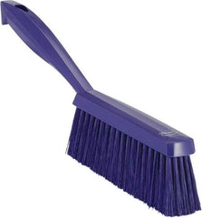 Vikan - 14" OAL, Polyester Staple Set Bench Brush - 2" Bristle Length, 6-3/8" Long Head, Purple - Top Tool & Supply