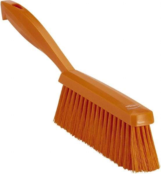 Vikan - 14" OAL, Polyester Staple Set Bench Brush - 2" Bristle Length, 6-3/8" Long Head, Orange - Top Tool & Supply