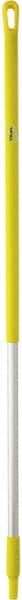 Vikan - 51 x 1-1/4" Aluminum Squeegee Handle - European Threaded Connection, Yellow - Top Tool & Supply