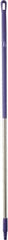 Vikan - 59 x 1-1/4" Aluminum Squeegee Handle - European Threaded Connection, Purple - Top Tool & Supply