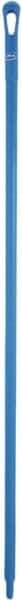 Vikan - 59 x 1-1/4" Polypropylene Squeegee Handle - European Threaded Connection, Blue - Top Tool & Supply