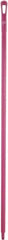 Vikan - 59 x 1-1/4" Polypropylene Squeegee Handle - European Threaded Connection, Pink - Top Tool & Supply