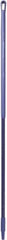 Vikan - 59 x 1-1/4" Fiberglass Squeegee Handle - European Threaded Connection, Purple - Top Tool & Supply