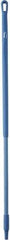 Vikan - 51 x 1-1/4" Fiberglass Squeegee Handle - European Threaded Connection, Blue - Top Tool & Supply