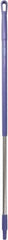 Vikan - 51 x 1-1/4" Aluminum Squeegee Handle - European Threaded Connection, Purple - Top Tool & Supply