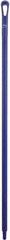 Vikan - 51 x 1-1/4" Polypropylene Squeegee Handle - European Threaded Connection, Purple - Top Tool & Supply