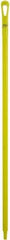 Vikan - 51 x 1-1/4" Polypropylene Squeegee Handle - European Threaded Connection, Yellow - Top Tool & Supply