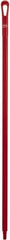 Vikan - 51 x 1-1/4" Polypropylene Squeegee Handle - European Threaded Connection, Red - Top Tool & Supply