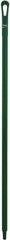 Vikan - 51 x 1-1/4" Polypropylene Squeegee Handle - European Threaded Connection, Green - Top Tool & Supply