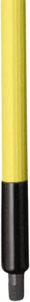 Remco - 187 x 1-1/4" Fiberglass Squeegee Handle - European Threaded Connection, Yellow, Telescoping - Top Tool & Supply