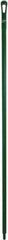 Vikan - 67 x 1-19/64" Polypropylene Squeegee Handle - European Threaded Connection, Green - Top Tool & Supply