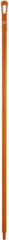 Vikan - 59 x 1-1/4" Polypropylene Squeegee Handle - European Threaded Connection, Orange - Top Tool & Supply