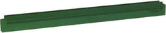 Vikan - 20" Rubber Blade Squeegee Refill - Double Edge, Green, Plastic Holder - Top Tool & Supply