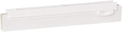 Vikan - 10" Rubber Blade Squeegee Refill - Double Edge, White, Plastic Holder - Top Tool & Supply