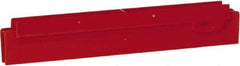 Vikan - 10" Rubber Blade Squeegee Refill - Double Edge, Red, Plastic Holder - Top Tool & Supply